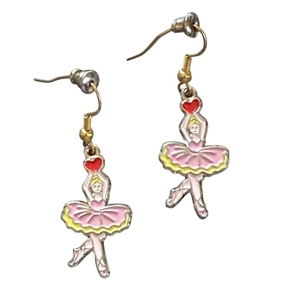 Holiday Earrings - Ladies Dancing - 12 Days of Christmas #9 - Picture 1 of 4